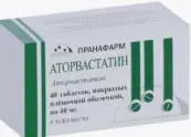Аторвастатин Таблетки п/о 40мг №40 от Пранафарм ООО
