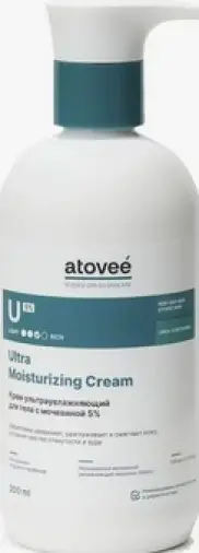 Atovee Essential Атови Ультра крем для тела увлажняющий с мочевиной Флакон с дозатором 10% 300мл