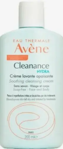 Avene Cleanance Hydra Авен Клинанс Гидра Крем очищающий для проблемной кожи Флакон с дозатором 200мл произодства Пьер Фабр