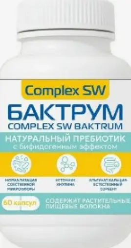 Бактрум Complex SW Капсулы 725мг №60 произодства Ф. фабрика (Ростов на Дону)
