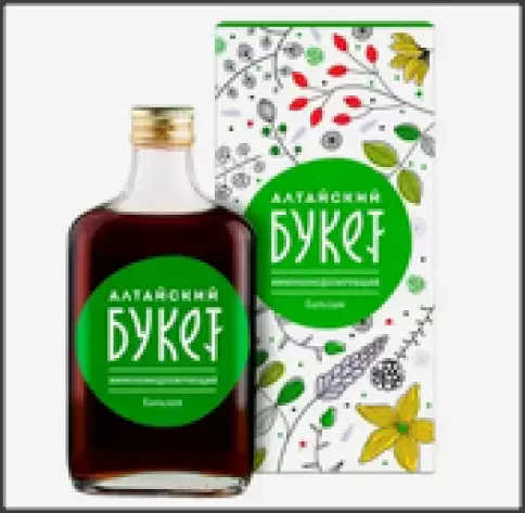 Бальзам Алтайский букет иммуномодул. Флакон 250мл произодства Алтайский букет ООО