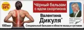 Бальзам В.Дикуля специальный с ядом скорпиона Туба 100мл от Королев Фарм ООО