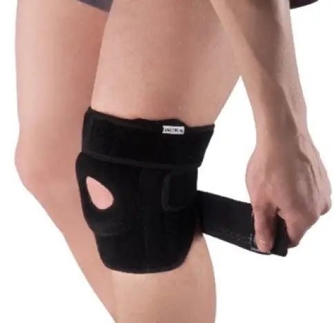 Бандаж на коленный сустав с силиконовым кольцом и дополнительными вставками Бандаж №1 произодства Фармлюкс, Россия