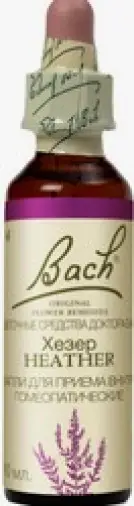 Бах №14 Вереск (Heather) Флакон 10мл произодства Нельсон энд Ко.