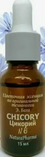 Бах №8 Цикорий (Chicory) Флакон 10мл произодства Нельсон энд Ко.