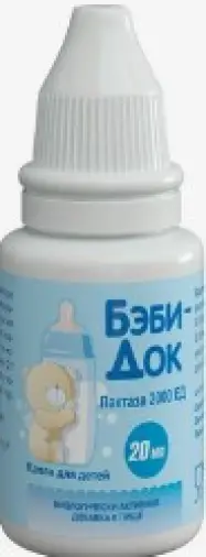 Бэби-Док Лактаза капли для детей Флакон-капельница 2000ЕД/мл 20мл в Электростали