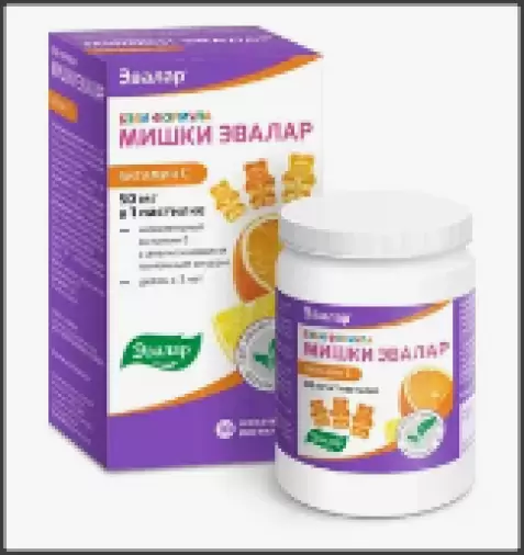 Бэби Формула Мишки Витамин С Пастилки 2.5г №30 произодства Эвалар ЗАО