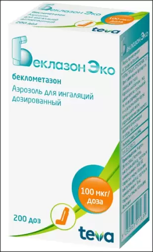 Беклазон Эко Аэрозоль 100мкг/доза 200доз произодства Нортон Ватерфорд