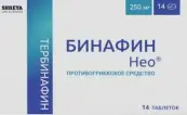 Бинафин Нео Таблетки 250мг №14 от Шрея Лайф Сайнс