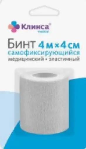 Бинт эластичный Бона менте (Bona mente) Упаковка 4х4см произодства Интертекстиль