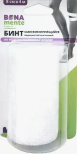 Бинт эластичный Бона менте (Bona mente) Упаковка 4х8см