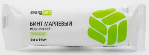 Бинт нестерильный Упаковка 7х14см произодства Эверс-фарм ЗАО