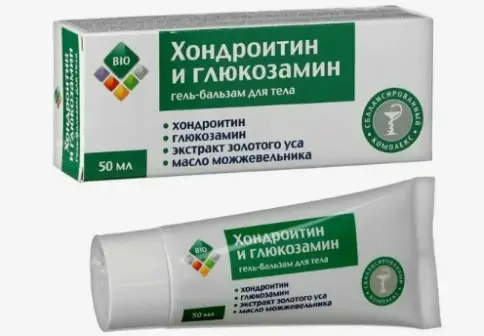 BIO Хондроитин и глюкозамин гель-бальзам для тела Туба 50мл произодства Твинс Тэк ЗАО