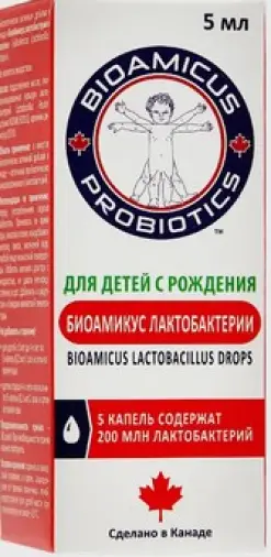 БиоАмикус лактобактерии Флакон 5мл