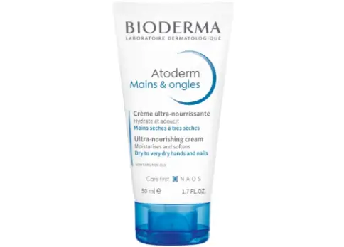 Биодерма BIODERMA Atoderm Крем для рук и ногтей питательный восстанавливающий для сухой поврежденной кожи Туба 50мл произодства Биодерма