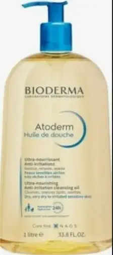 Биодерма BIODERMA Atoderm Масло для душа ультрапитательное восстанавливающее для сухой чувствительной и атопичной кожи Флакон с дозатором 1л