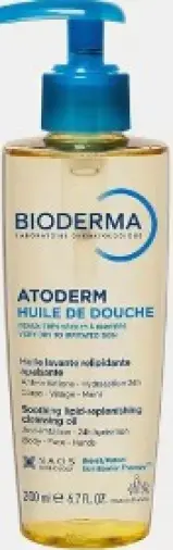 Биодерма BIODERMA Atoderm Масло для душа ультрапитательное восстанавливающее для сухой чувствительной и атопичной кожи Флакон с дозатором 200мл