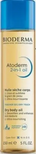Биодерма BIODERMA Atoderm Масло для тела сухое 2в1 для сухой, очень сухой, огрубевшей кожи лица и тела Флакон 150мл