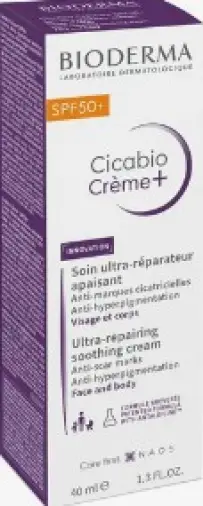 Биодерма BIODERMA Cicabio Крем+ для поврежденной кожи (ожоги, трещины, рубцы) успокаивающий, восстанавливающий