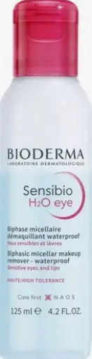 Биодерма BIODERMA Sensibio H2O Двухфазное мицеллярное средство для очищения глаз и губ Флакон 125мл произодства Биодерма