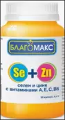 Благомакс селен и цинк+А, Е, С, В6 Капсулы №90 от ВИС ООО