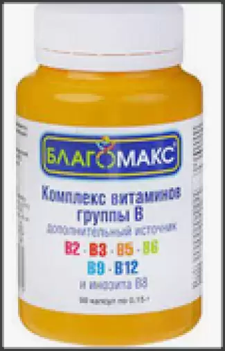 Благомакс витамины гр.В Капсулы №90 произодства ВИС ООО