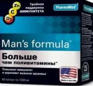 Больше чем поливитамины Энергия+иммунитет Мен-с Ф-ла Капсулы №60 в СПБ (Санкт-Петербурге) от ПетроАптека Каменноостровский пр-т 42