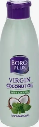 Боро Плюс Масло косметическое кокосовое первого отжима Флакон (с маслом базилика) 100мл