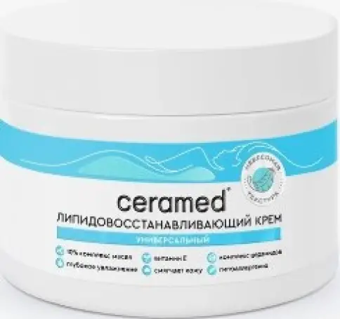 Ceramed Церамед Крем липидовосстанавливающий, универсальный Банка 300мл произодства Бигео