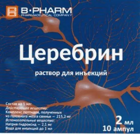 Церебрин Ампулы 2мл №10 произодства Сотекс ФармФирма ЗАО