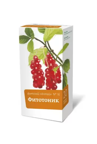 Чай Алтай №16 Фитотоник с лимонником Фильтр-пакеты 2г №20 произодства Алтайский Кедр ЗАО