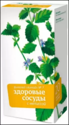 Чай Алтай №7 Здоровые сосуды мелисса Фильтр-пакеты 2г №20