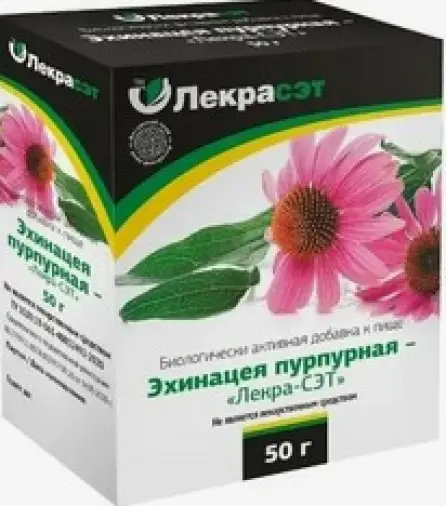 Чай Эхинацея Упаковка 50г произодства Лекра-СЭТ