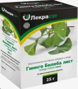 Чай Гинкго билоба Упаковка 25г от Лекра-СЭТ