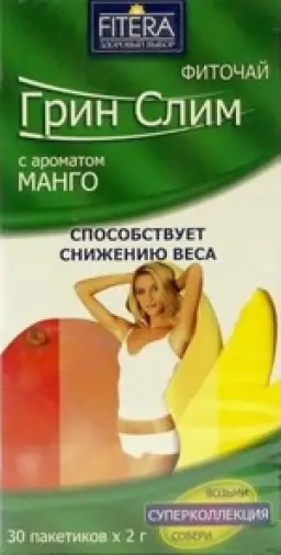 Чай Грин Слим манго Фильтр-пакеты 2г №30 произодства Фитэра ООО