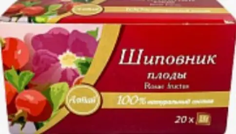 Чай Шиповник Фильтр-пакеты 1.5г №20 произодства Красногорсклексредства ОАО