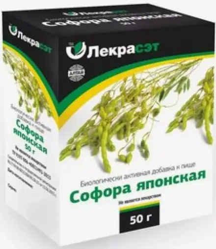 Чай Софора японская Коробка 50г произодства Лекра-СЭТ