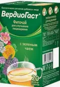 Чай ВердиоГаст д/пищеварения с зелёным чаем Фильтр-пакеты 1.5г №20 от Красногорсклексредства ОАО