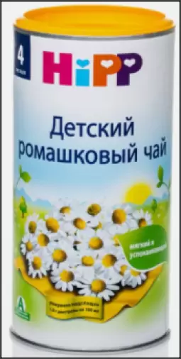 Чай Хипп ромашковый детский Банка 200г произодства Домако