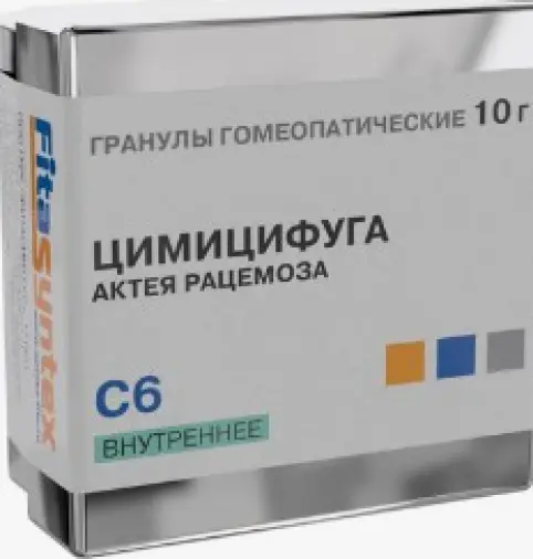 Цимицифуга рацемоза (Цимицифуга) гранулы гомеопатические Разведение С6 Пенал полим.5г №1