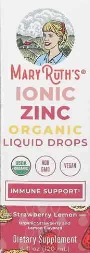 Цинк MaryRuths капли с органическим ионным цинком Флакон с пипеткой 11.25мг/3мл (4 капли) 120 мл произодства MaryRuths