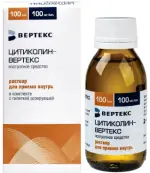 Цитиколин Р-р д/приёма внутрь 100мг/мл 100мл от Вертекс ЗАО