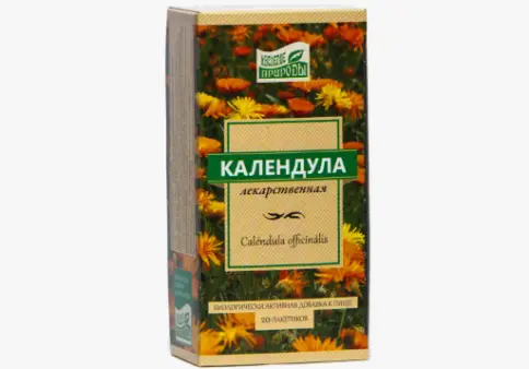 Цветки календулы Фильтр-пакеты 1г №20 произодства Камелия НПП