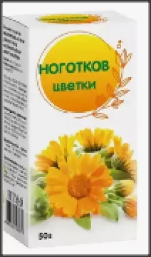 Цветки календулы Упаковка 50г произодства Фитофарм ПКФ ООО