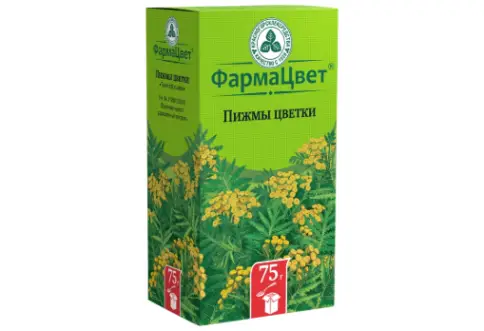 Цветки пижмы Упаковка 75г произодства Красногорсклексредства ОАО