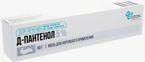 Д-пантенол мазь Туба 50г произодства Озон ФК ООО
