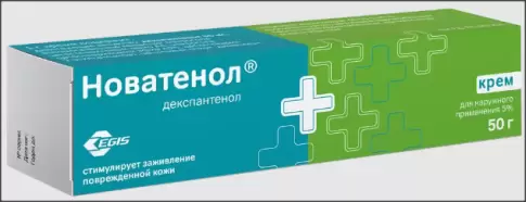 Д-Пантенол Новатенол Крем 5% 50г произодства Ядран