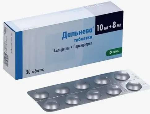 Дальнева Таблетки 10мг+8мг №30 произодства КРКА РУС