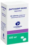 Дарунавир Таблетки п/о 400мг №60 от Канонфарма Продакшн ЗАО