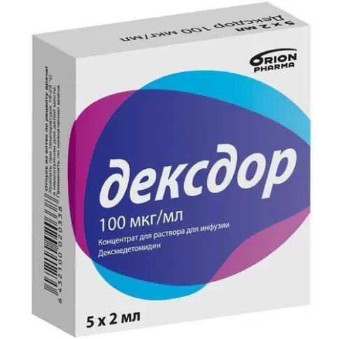 Дексдор Ампулы 100мкг/мл 2мл №5 произодства Орион Фарма